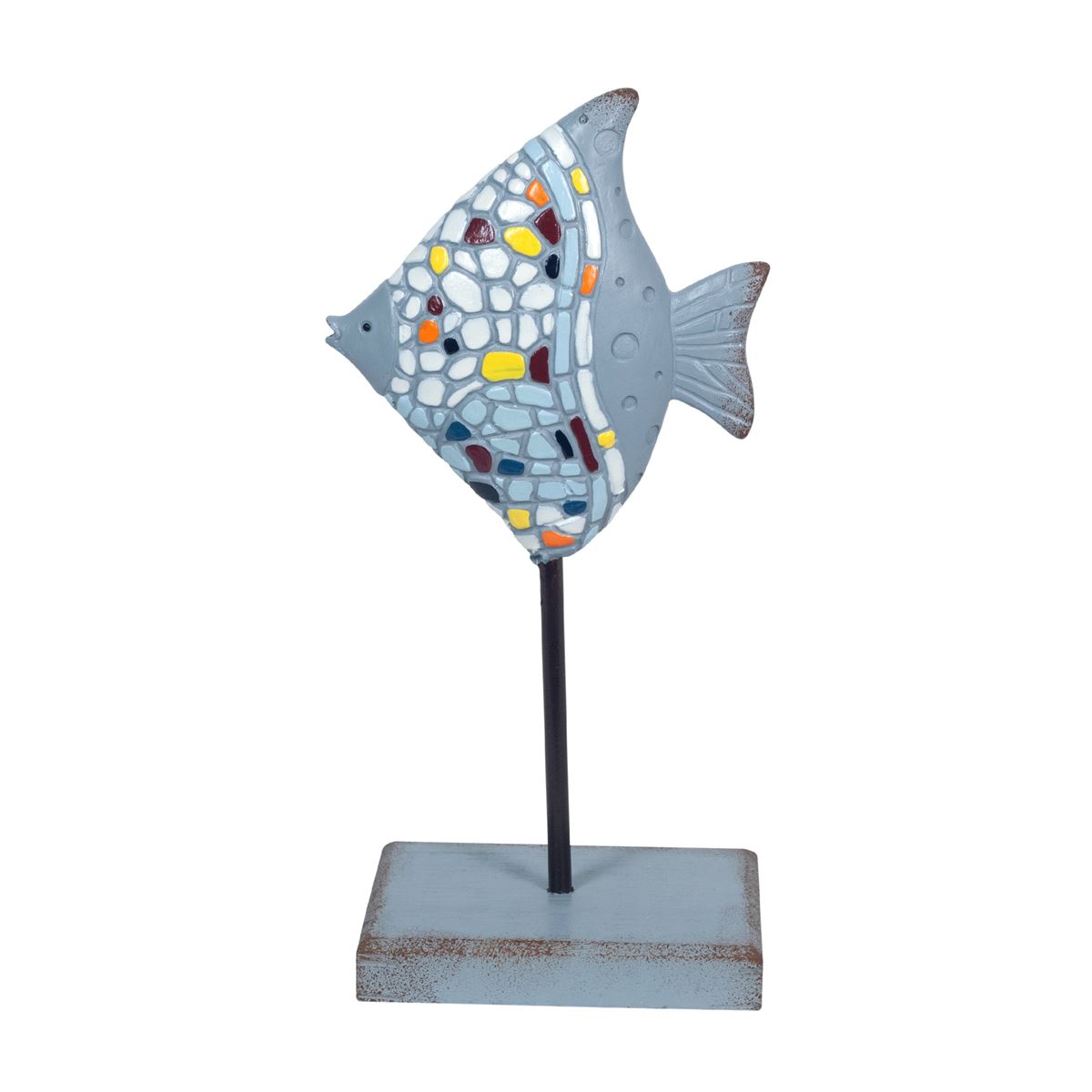 By sigris pez trencadis sobre pedestal figuras marinero colección marinero y náutico signes grimalt decor and go
