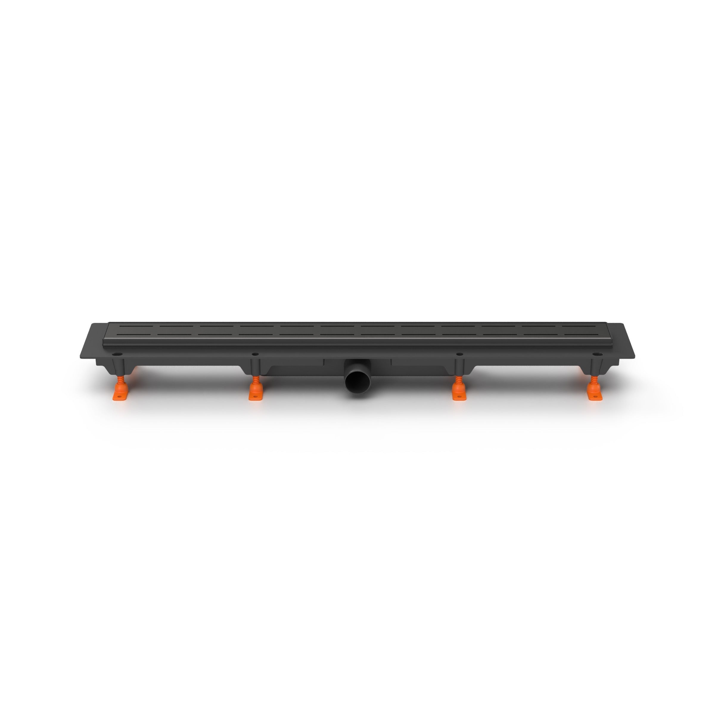 Rigola de dus neagra MCH LINE cu gratar din otel inoxidabil 650mm, mata