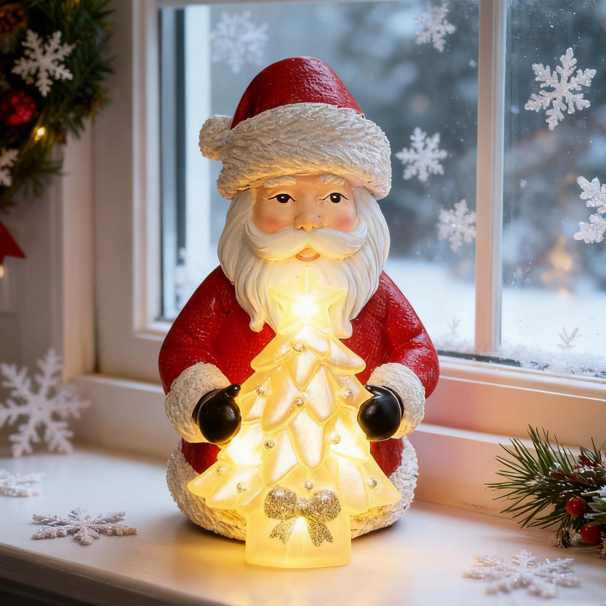 Ghirlanda solare con 10 Babbi Natale luminosi|Eclairage design Ghirlanda solare con 10 Babbi Natale luminosi|Eclairage design