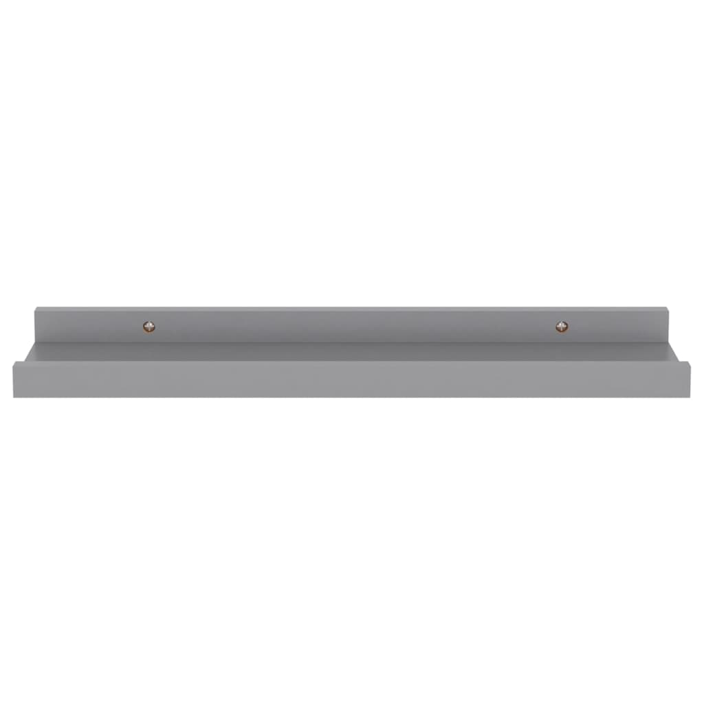 Étagères murales 4 pcs Gris 40x9x3 cm - 5