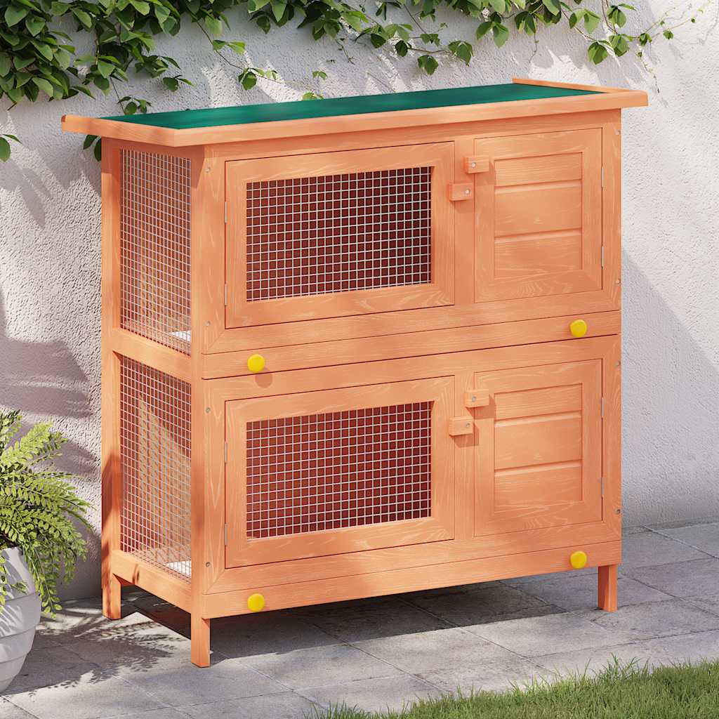 Liste Animaux Rongeurs Clapier d'extérieur pour lapins, cage pour petits animaux, 4 portes, en ...