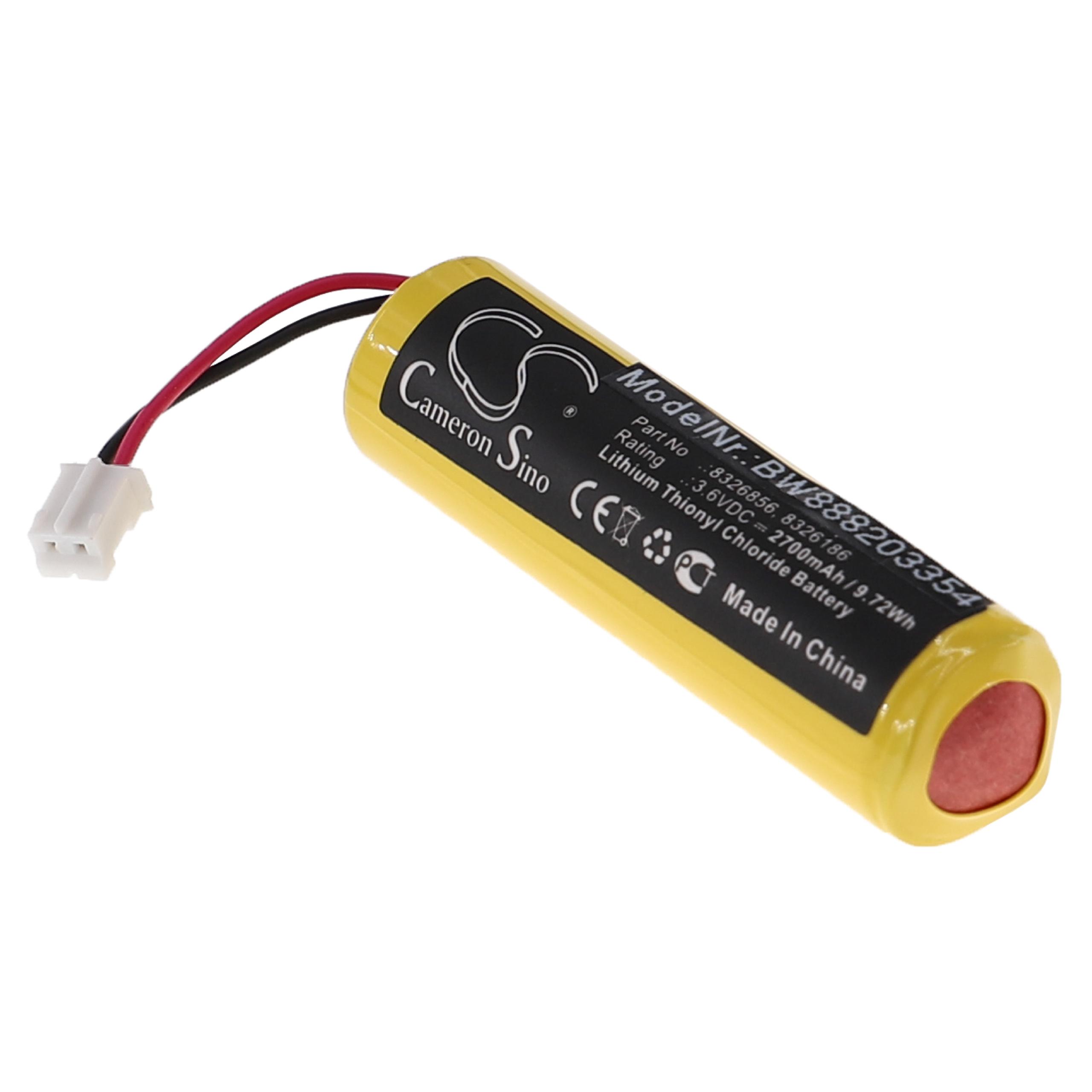 Pile Lithium Li-SOCl2 3,6V 2700mAh - Remplace Dräger 8326856 / 8326186 - Neuf Sous Blister