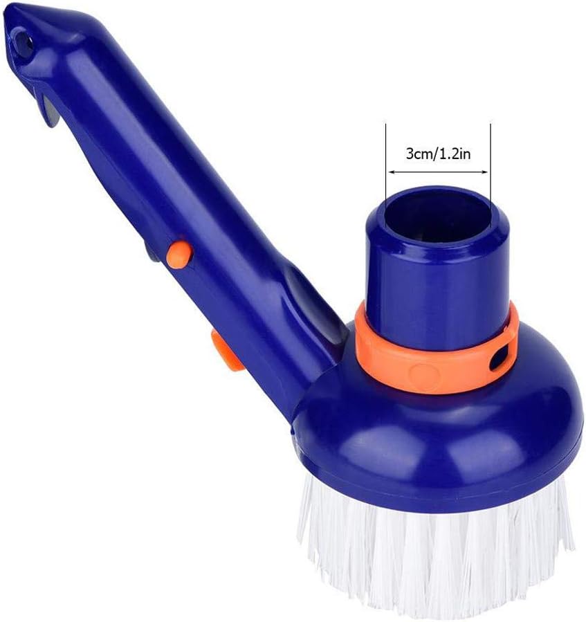 Brosse de nettoyage de fond de piscine, outils de nettoyage de piscine à tête ronde - 3