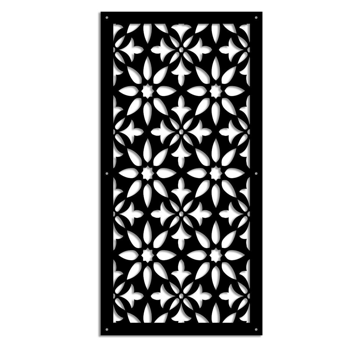 LANCERS - Panel perforowany PCV - Parasol przeciwsłoneczny o wymiarach 50x150 cm - kolor czarny
