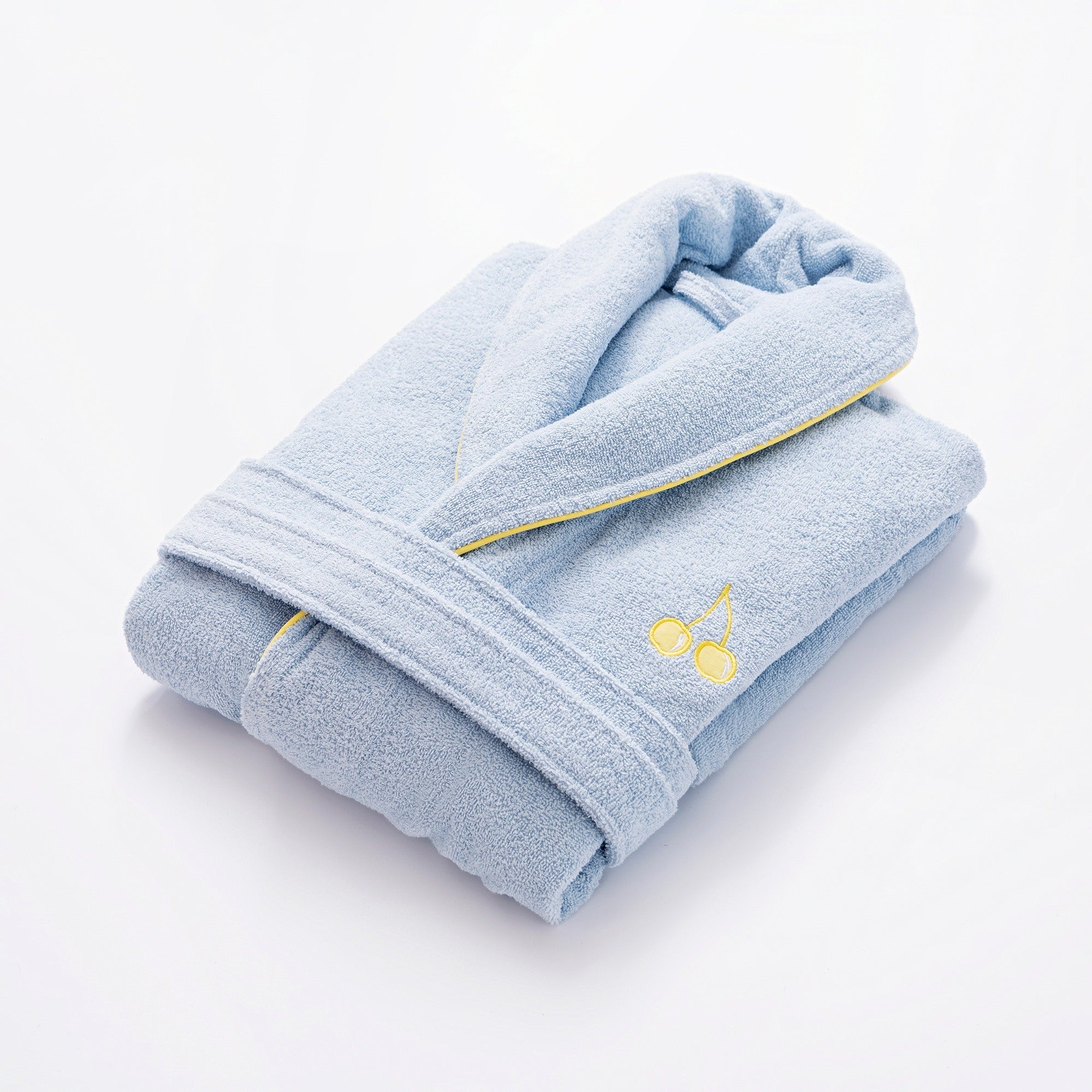 UNITED COLORS OF BENETTON. Accappatoio in Cotone, Blu e Giallo, X-Large Unisex-Adulto - 4