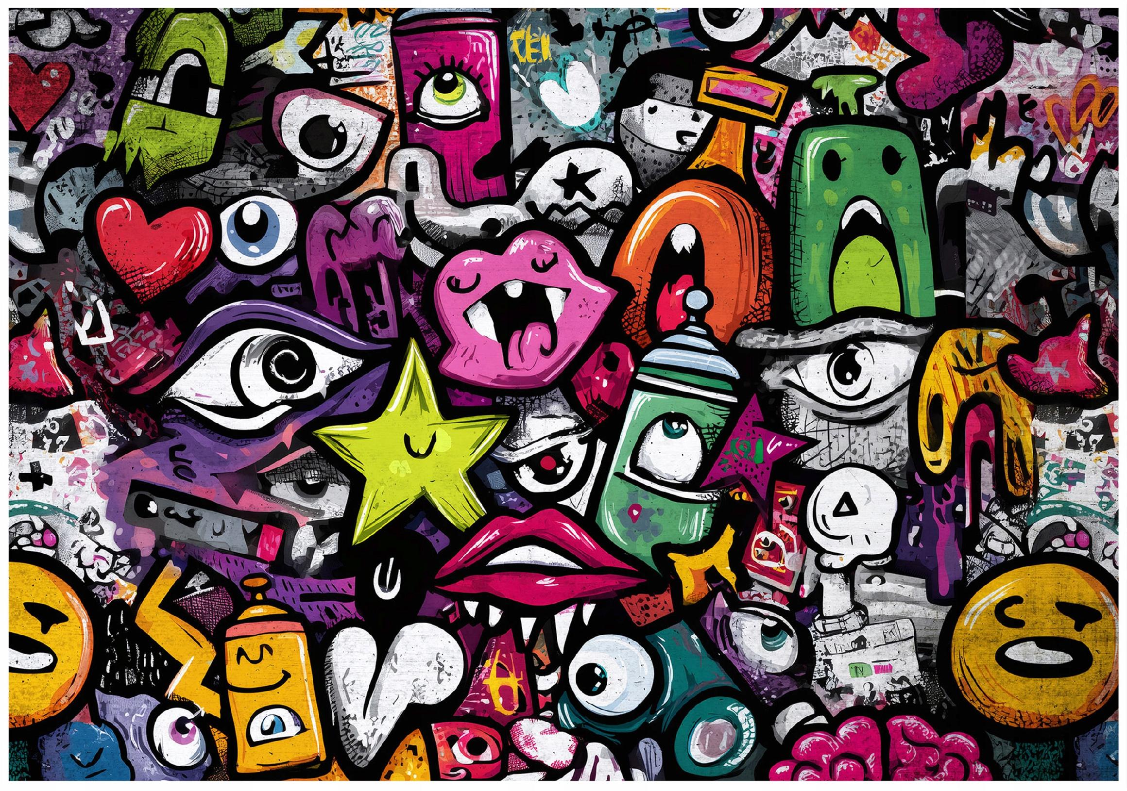 Fototapeta Dla Chłopca Dzieci Graffiti 400x280 cm Tapeta Do Pokoju Dziecęcego Na Flizelinie