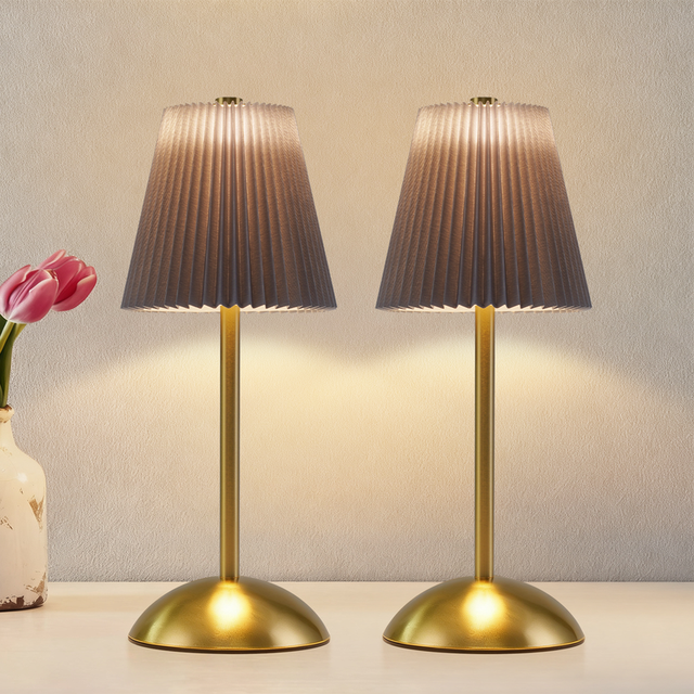 Lámpara De Mesa Recargable LED Regulable | Inalámbrica, Batería Larga Duración, Ideal Dormitorio, Salón Y Exteriores