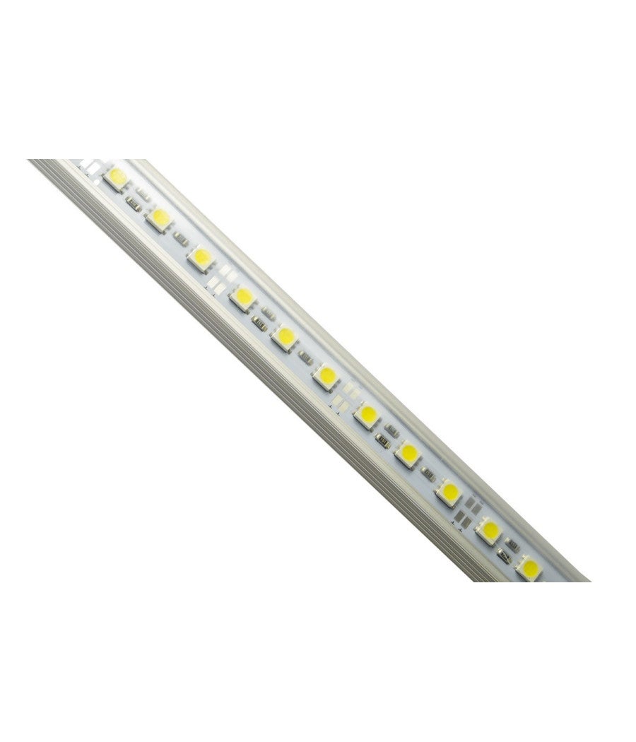 Trade Shop - Striscia Led Barra Rigida Profilo Alluminio Copertura Plexiglass 2mt M Metri - Bianco Freddo - - 2