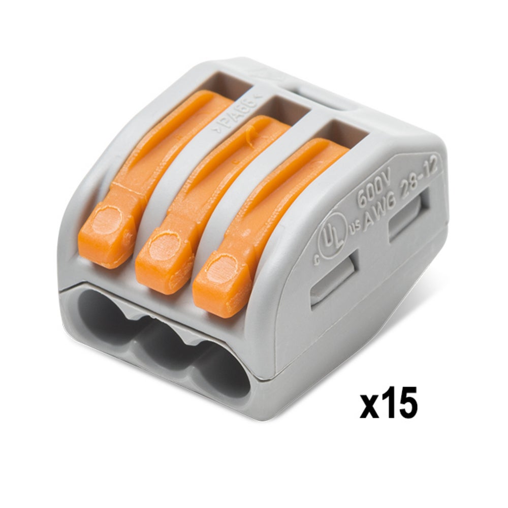Panaché de 30 Bornes de connexion automatique 2, 3 et 5 entrées Blibox S222 WAGO-WAGO - 5