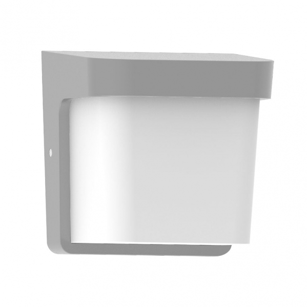FABRILAMP Außen-Wandleuchte AGAR – Schwarz, IP65, E27, Polycarbonat, 17x17x14 Cm, Für Terrasse & Garten
