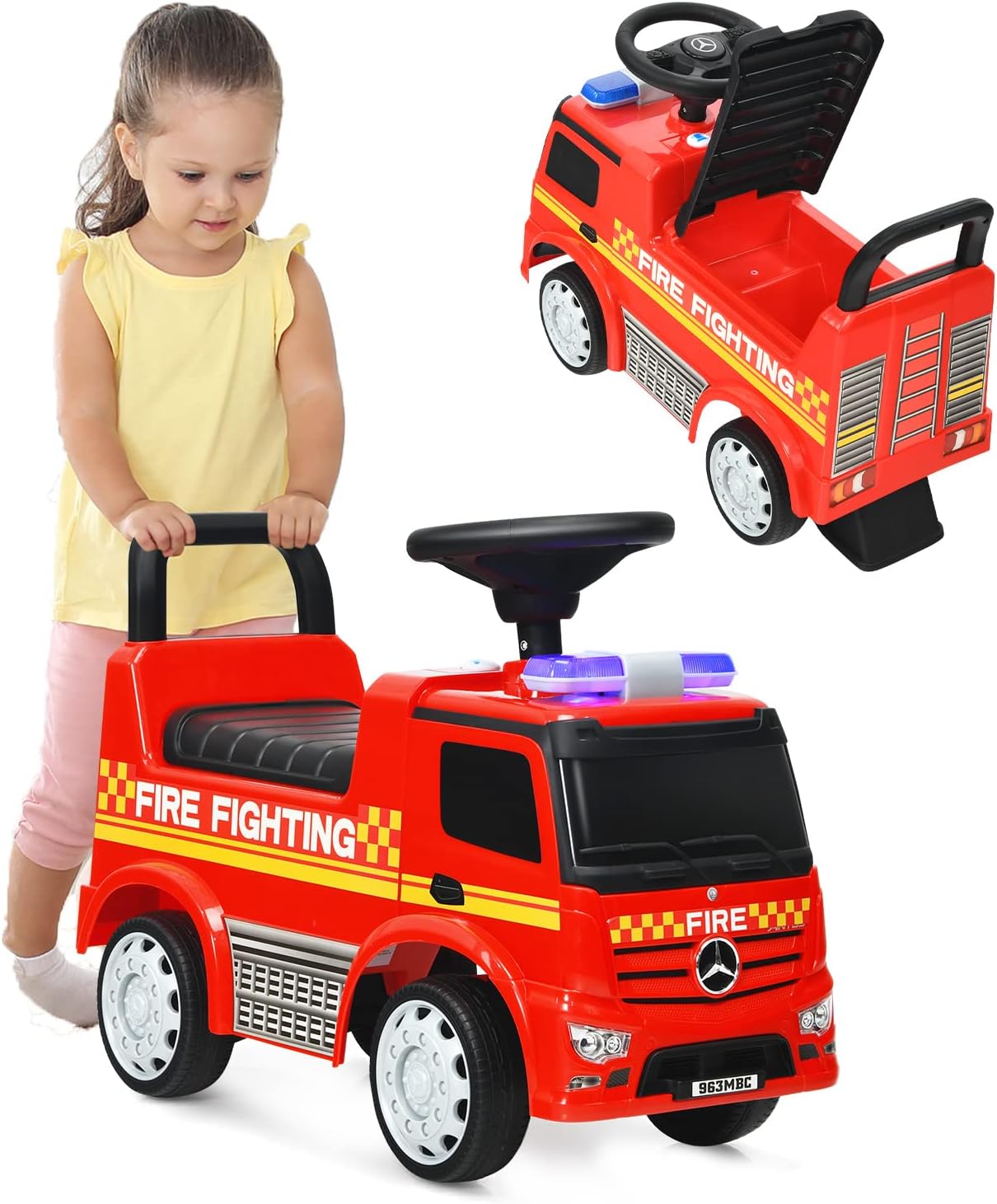 Voiture jouet enfant avec volant musical et rangement Voiture jouet enfant avec volant musical et rangement