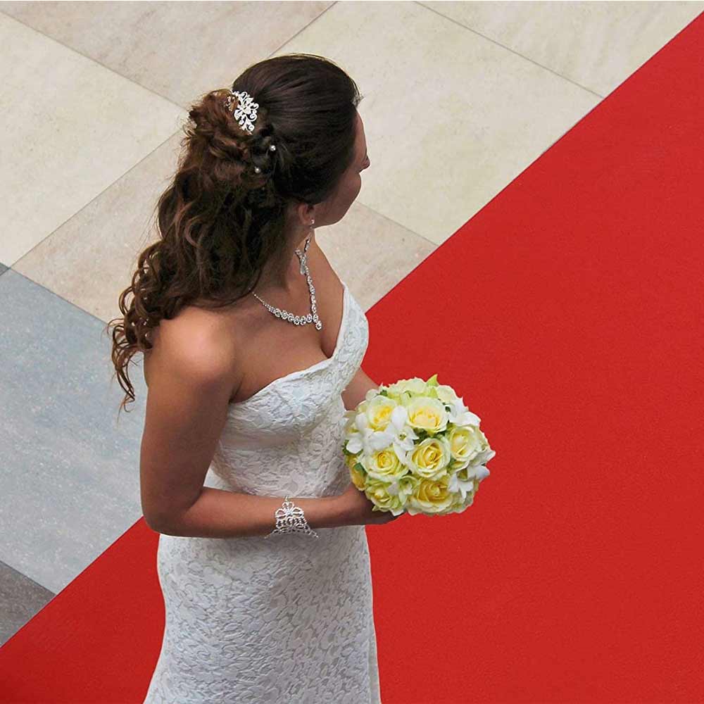 Passatoia corridoio a metro per matrimonio e cerimonie - altezza 1 metro - BIANCA - 2