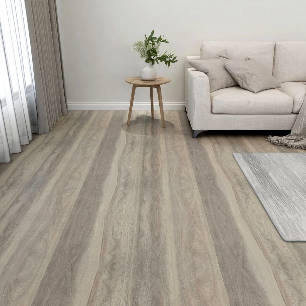 Maison exclusive - lamas para suelo autoadhesivas 55 piezas pvc 5,11 m² gris taupe