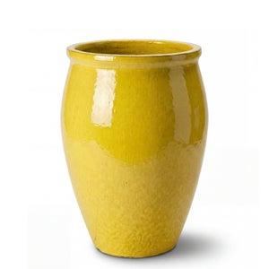 Vase Pot Amphore Décorative en terre Cuite Naturel - H.23 cm