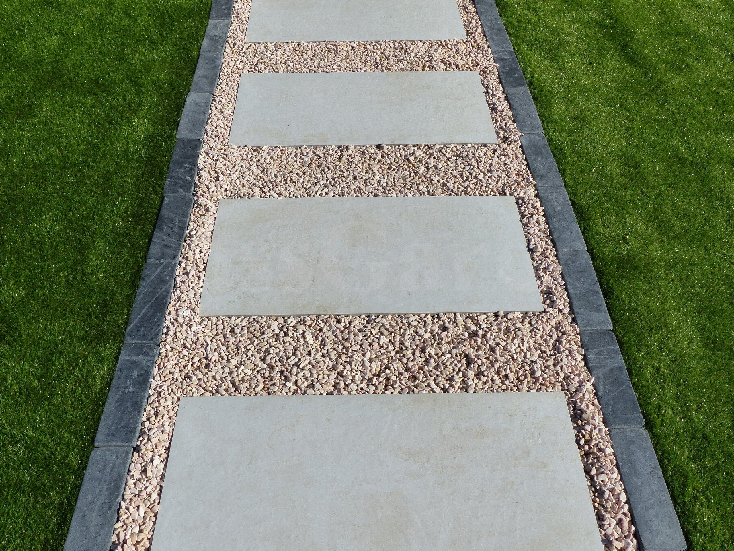 Pas Japonais Couleur Beton Ivoire - Pack de 20 dalles - 2