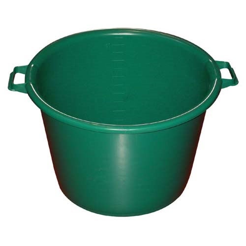 ALUMINIUM ET PLASTIQUE - Baquet rond 55 L - D: 55 cm - H 36 cm - vert