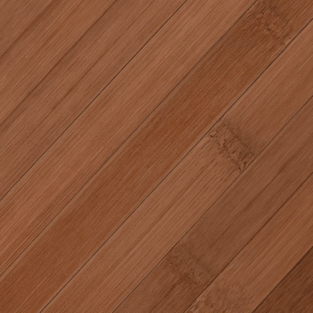 Tapis rectangulaire marron 100x200 bambou - 7