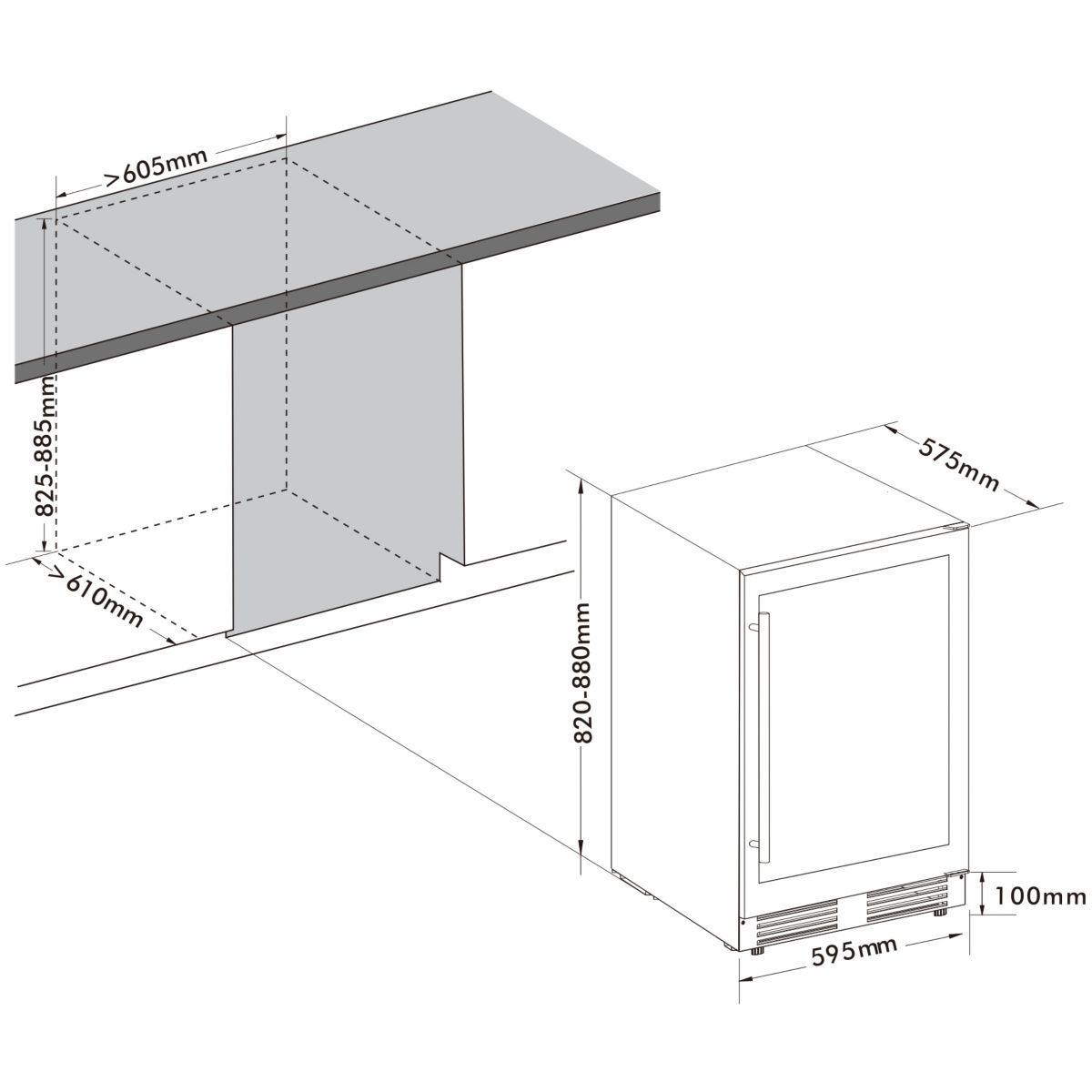 Réfrigérateur pro FRIGELUX d'extérieur RETT136A - 6