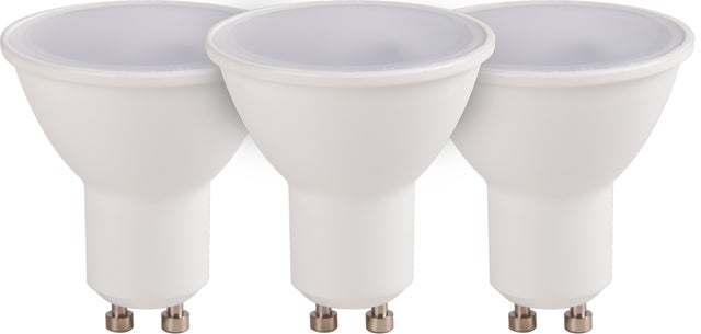Lot de 3 ampoules LED connectées GU10 (LuzE) 2700/6500K 400lm 5W WiFi - Voltman