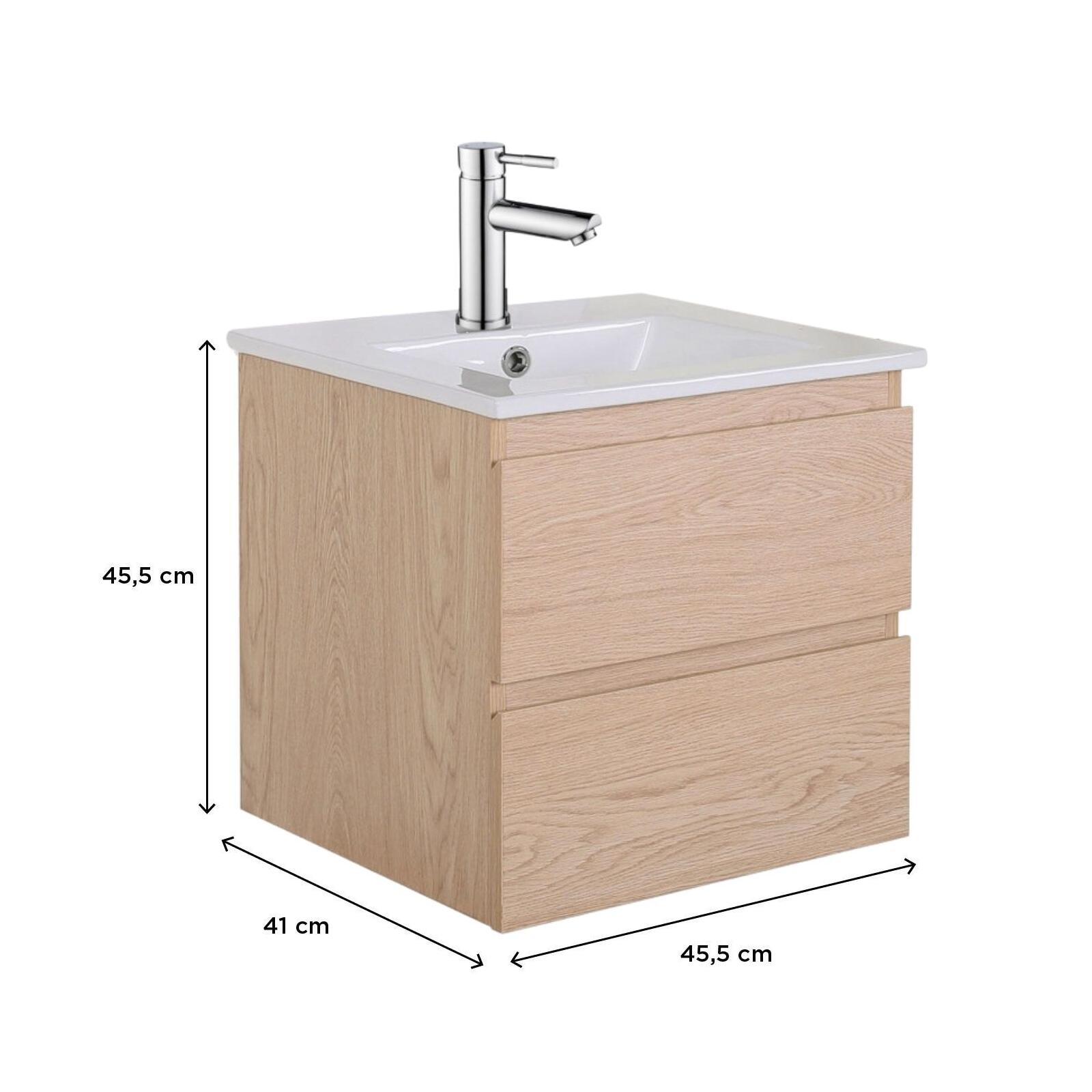 Meuble vasque SORRENTO 45cm et robinet chromé - 3