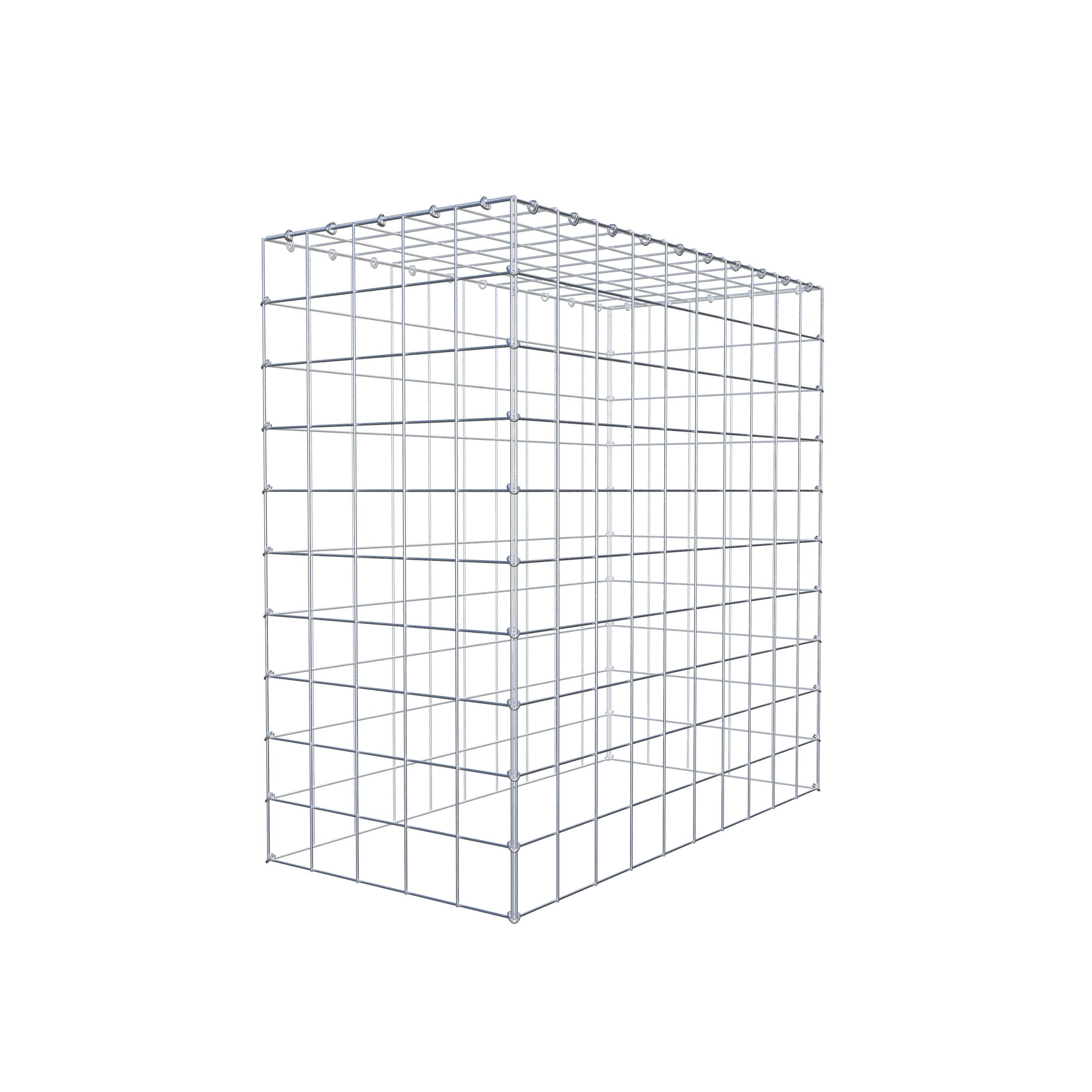 Gavión para apilar en acero galvanizado 100x100x50cm (LxAxP), malla 10 x 10cm, Anillo en C, sin rejilla inferior - 5
