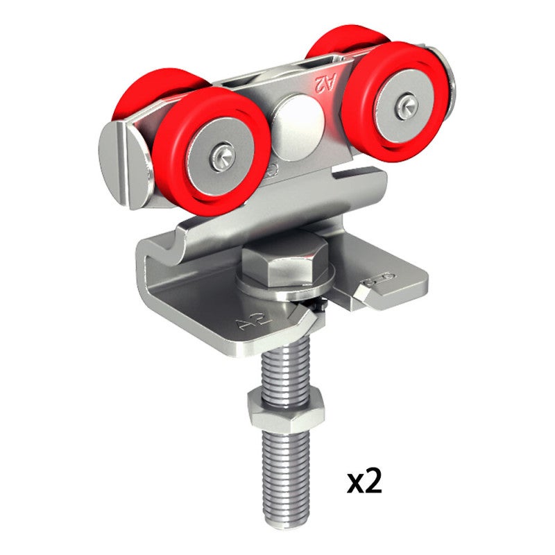 Lot de 2 montures en INOX 304L pour SLID'UP 2000 - 100 kg - 2