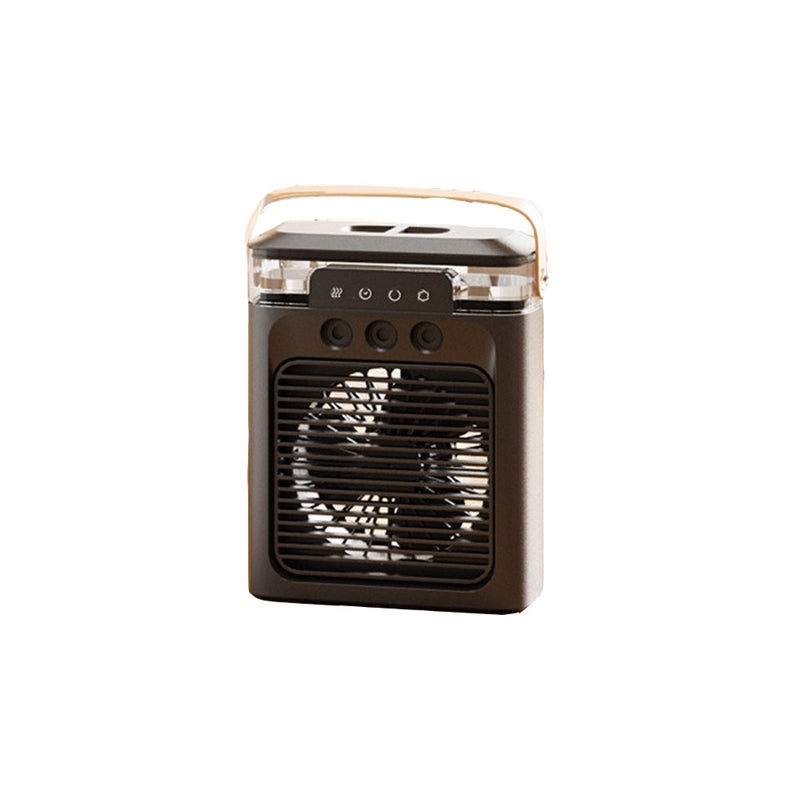 Przenośny klimatyzator, schładzacz mgiełkowy, wentylator mgiełkowy z akumulatorem (czarny)