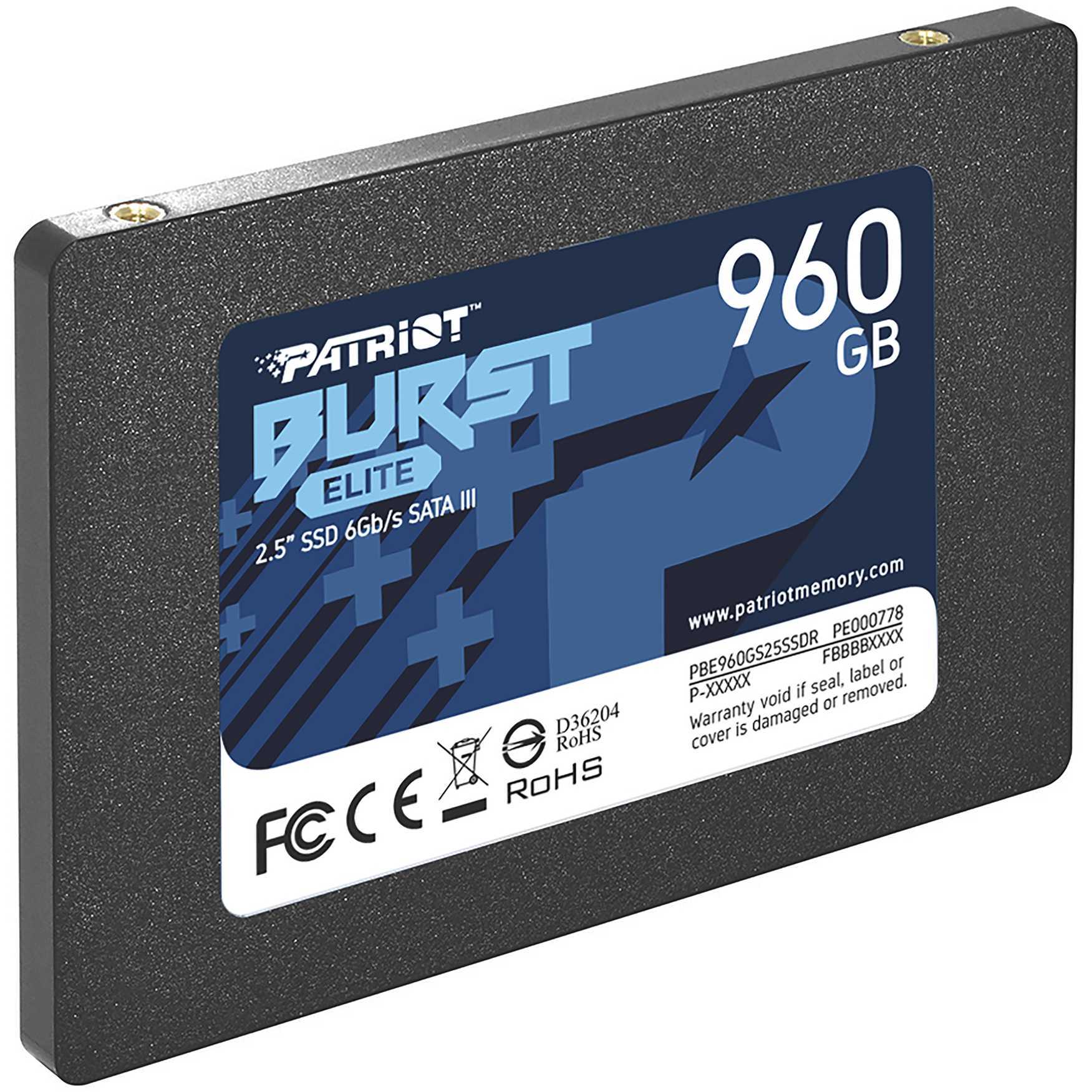 Patriot Memory Memoria Patriot Burst Elite 2.5 960Gb Serial Ata Iii Negro , Leroy Merlin
