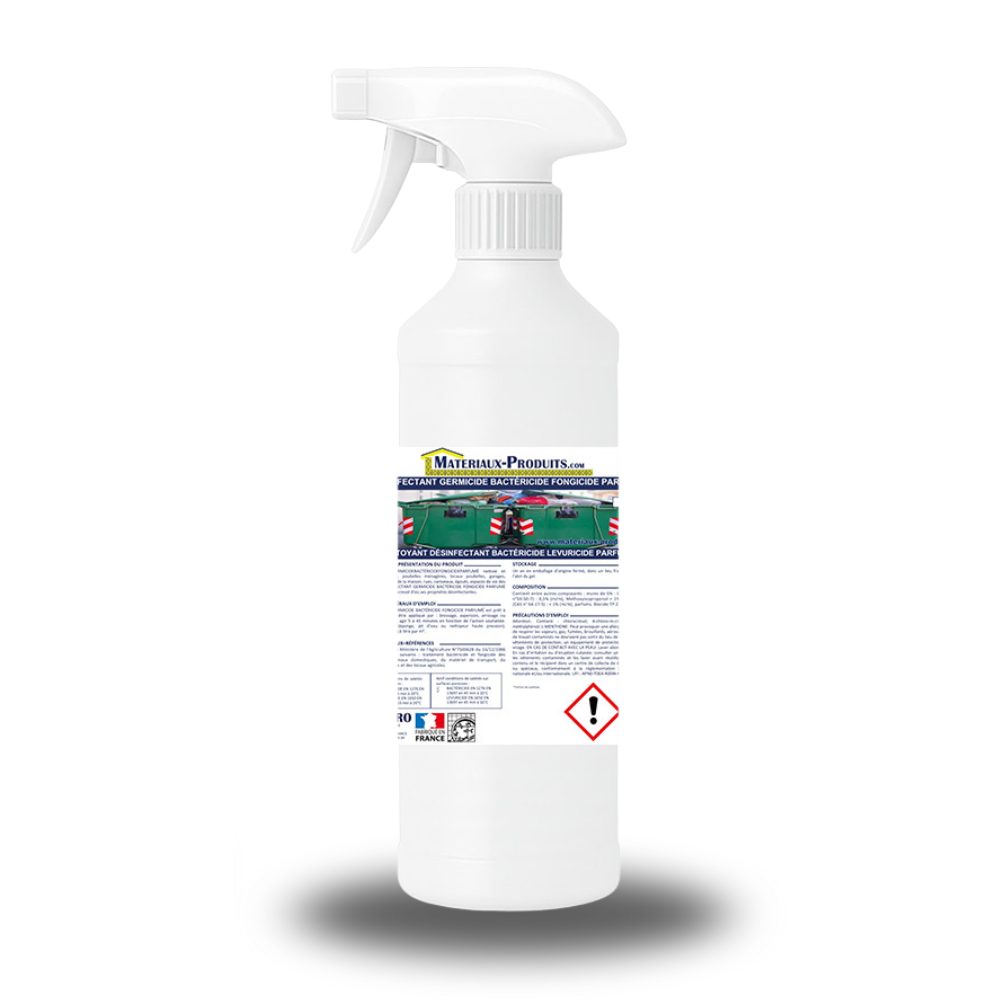 Décontaminant germicide bactéricide anticryptogamique parfumé Flacon ...