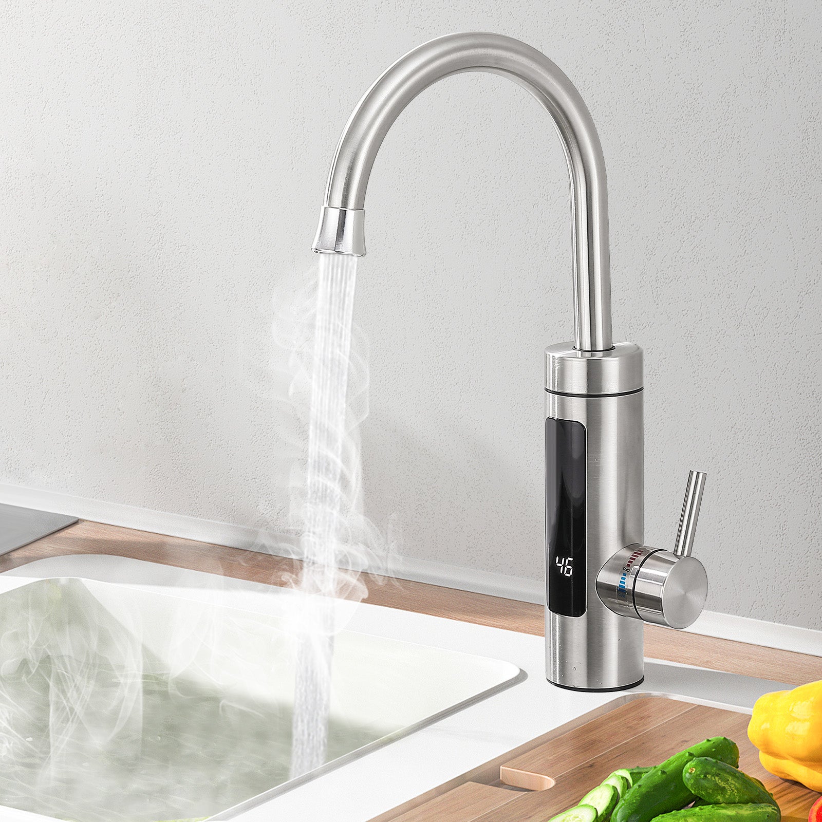 Bateria elektryczna 3000W do kuchni, ogrodu, łazienki, przyczepy kempingowej itp. Bateria elektryczna LED obracana o 360°.