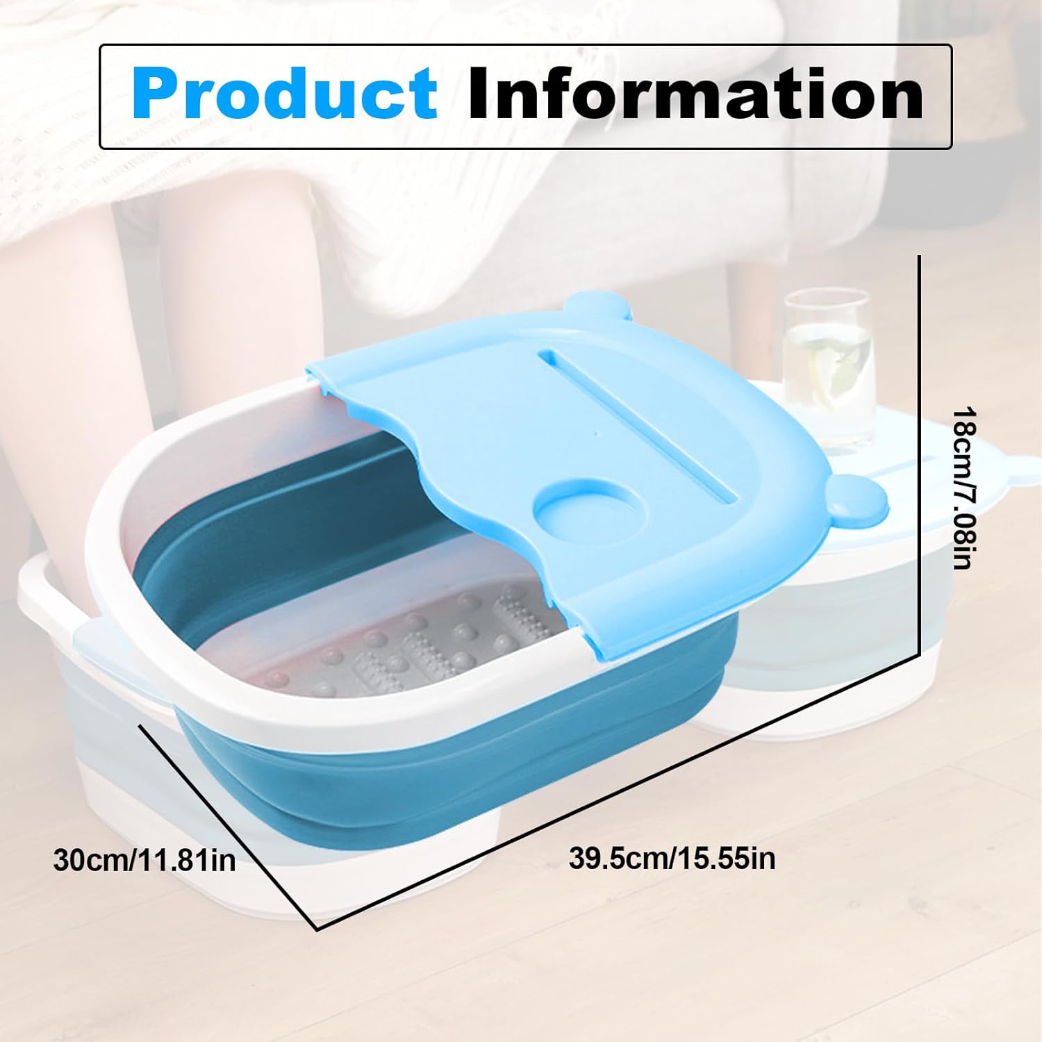 Piedi per vasca da bagno in plastica per pedicure, pedicure, disintoss