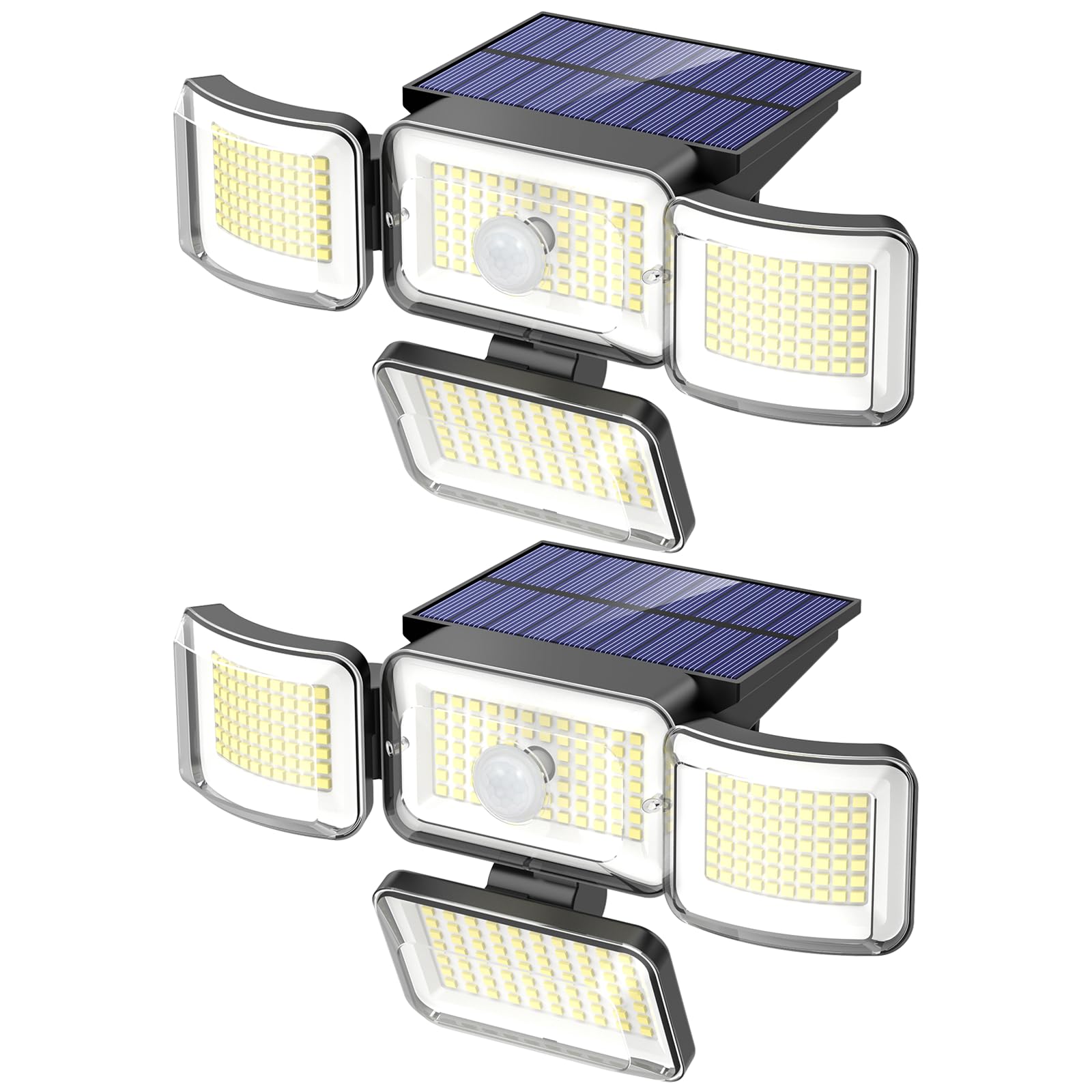 Solaire Exterieur Mouvement Detecteur Lampe 288 LED Eclairage Puissant Lumier