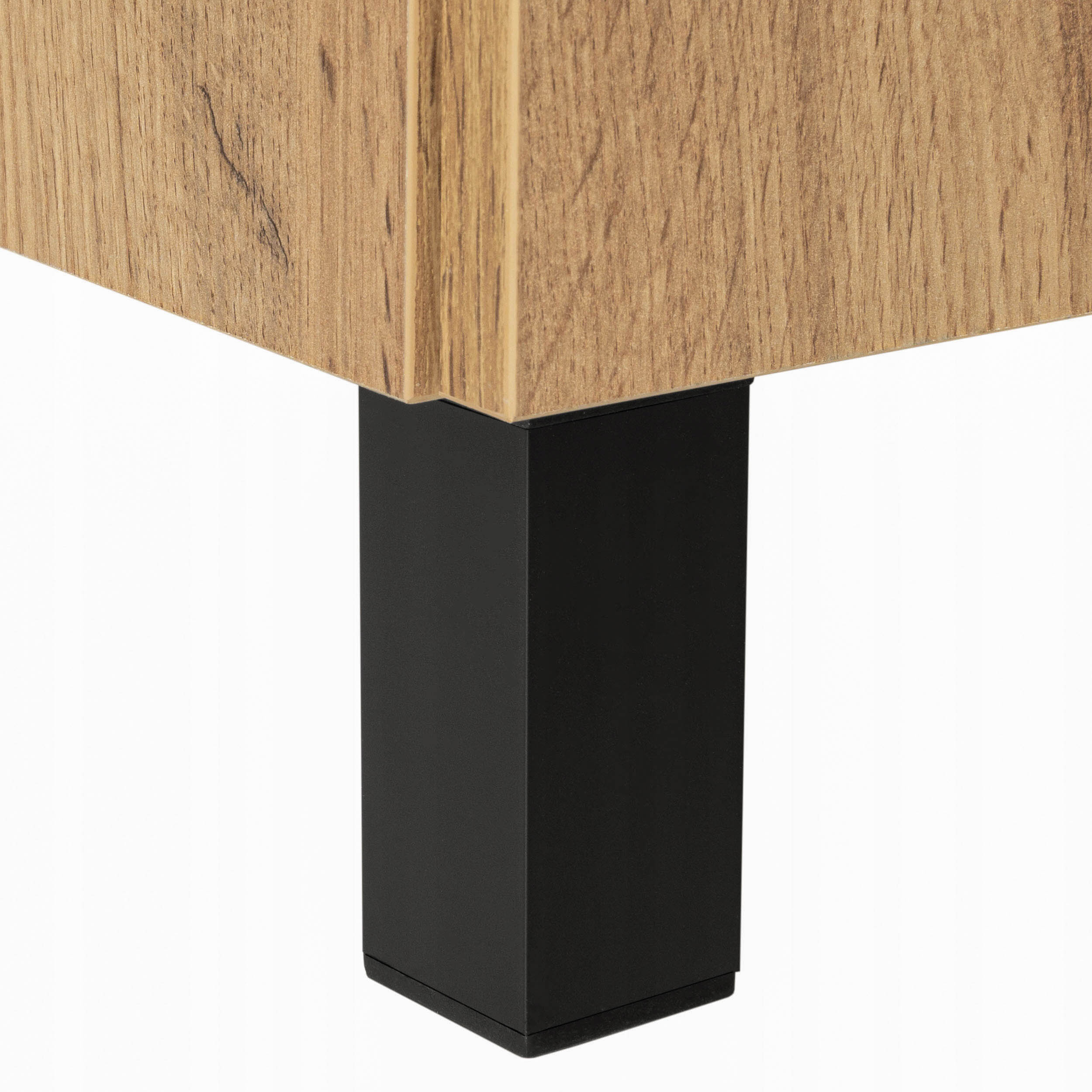 Szafka łazienkowa z umywalką stojąca pod umywalkę dąb wotan loft mała 40 cm - 4