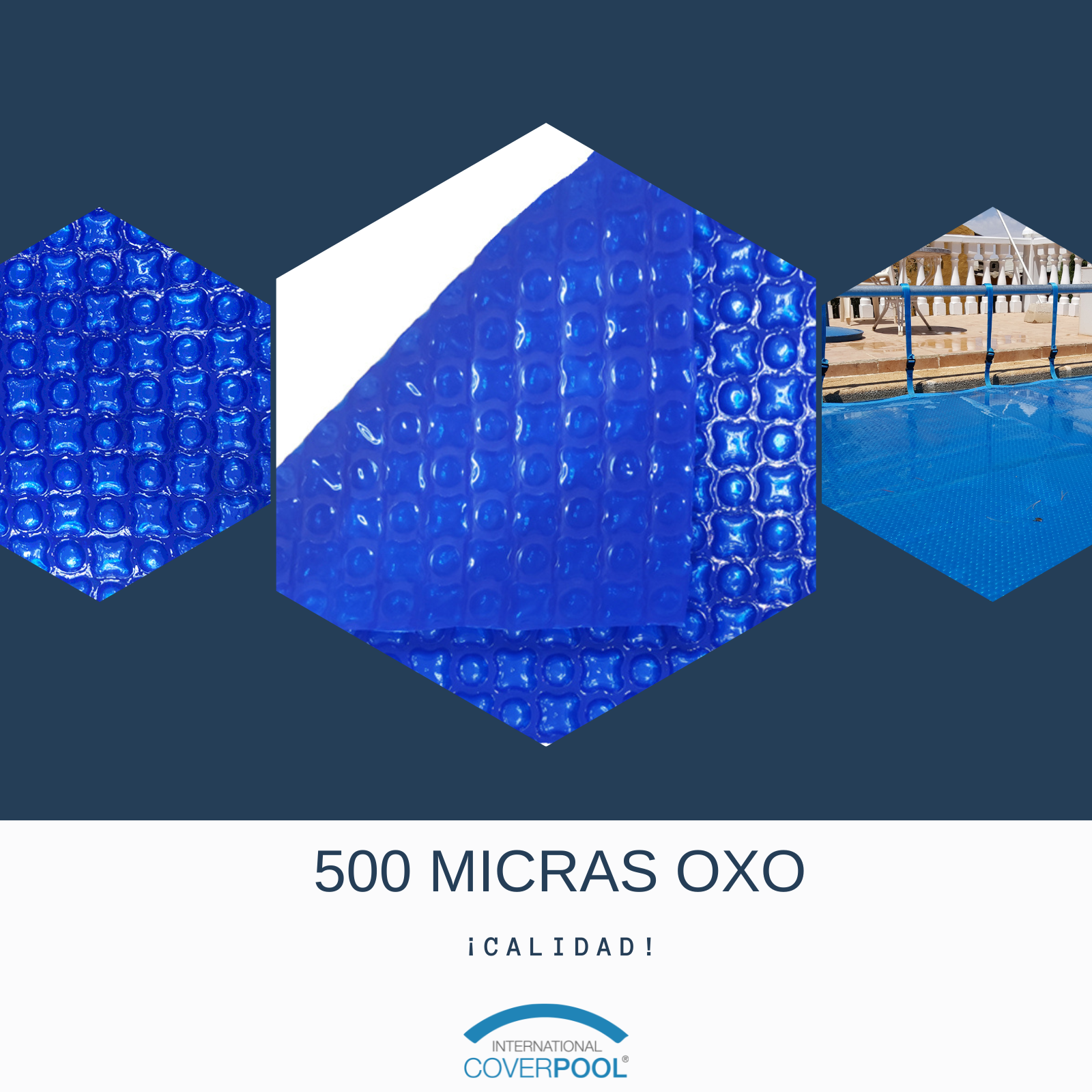 Bâche thermique 500 microns OXO de 6,5 x 4m sans renfort - 2