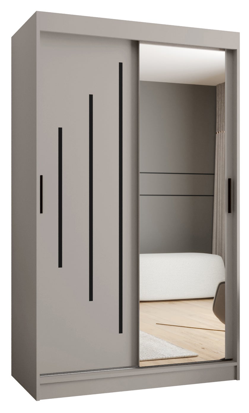 Szafa przesuwna garderoba RUBINO Y2 120 x 62 x 200 cm Kaszmir