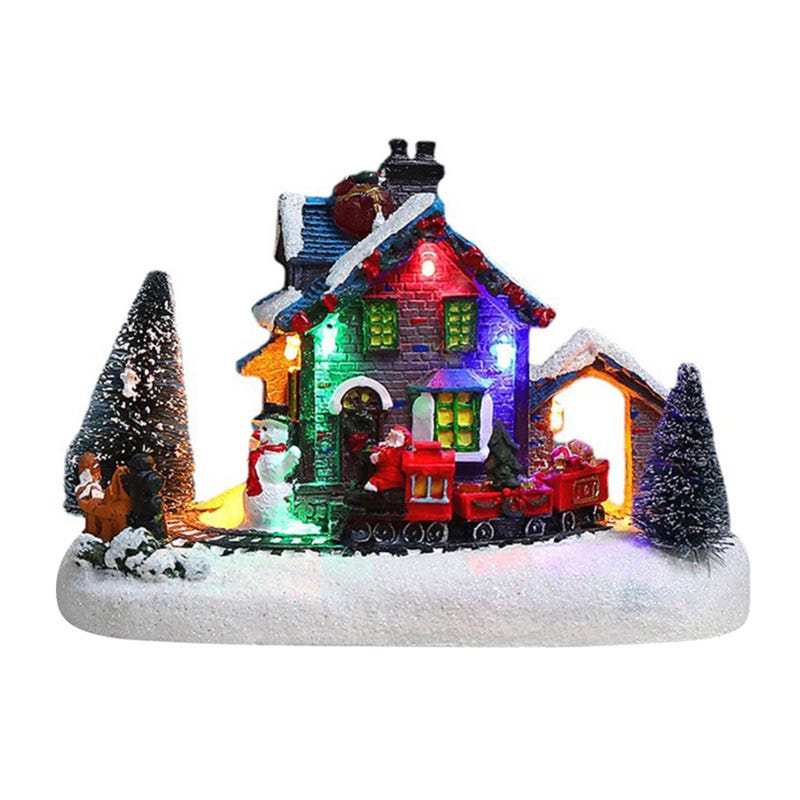 Père Noël en résine et tissu crème avec bonnet Père Noël en résine et tissu crème avec bonnet
