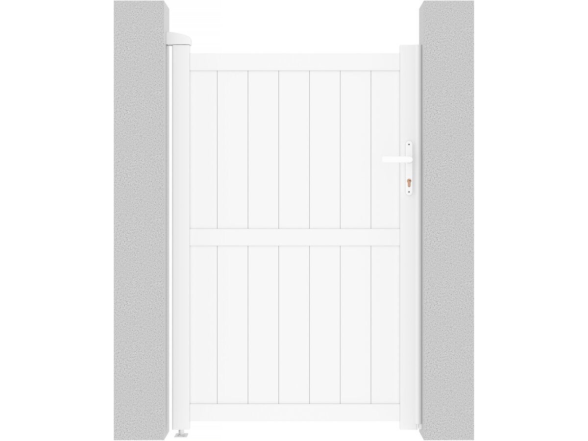 Brama aluminiowa "Lola" - 101.2 x 155.9 cm - Biała