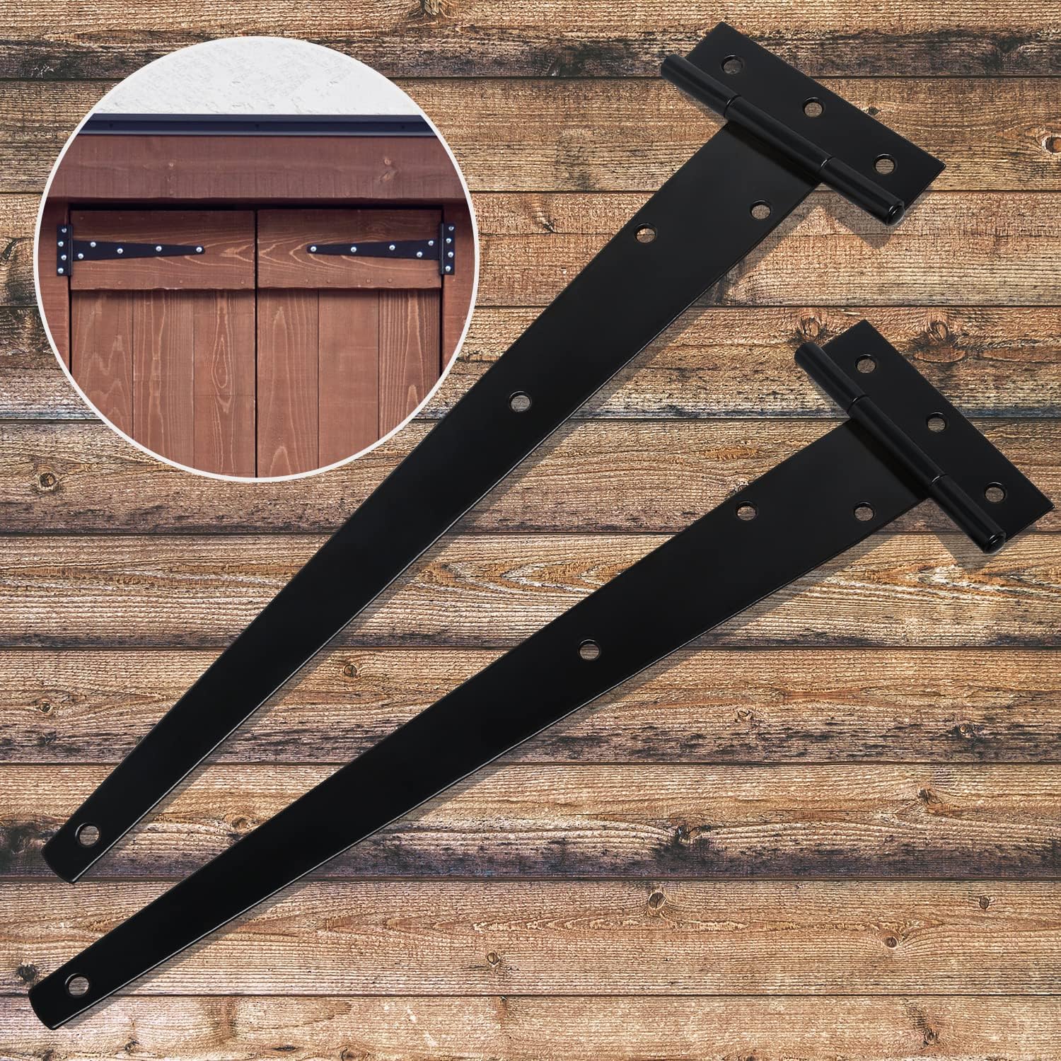 Cerniere A T Con Viti - 2 Pezzi, 250x72mm, Per Cancelli E Porte - Foto 9