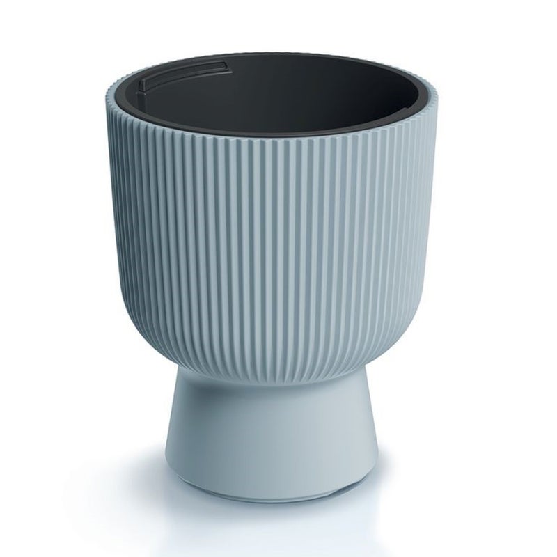 Doniczka do kwiatów Milly na nodze wysokość 36,5 cm jasny szary