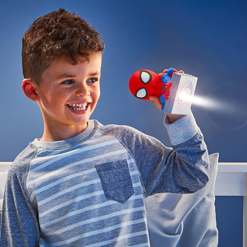Superhero Gifts – Luce Notturna 3D Per Bambini Con Spiderman E Capitan America, Telecomando 16 Colori