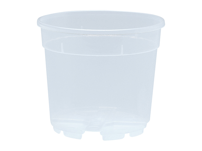 Vaso Trasparente Per Orchidee Con Foro Di Scarico - Confezione Da 10 Pezzi, 12x10,5 Cm - Arca