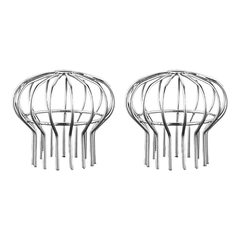 Zestaw 2 stalowych osłon rynienowych, filtr siatkowy na liście i zanieczyszczenia (125 x 125 mm)
