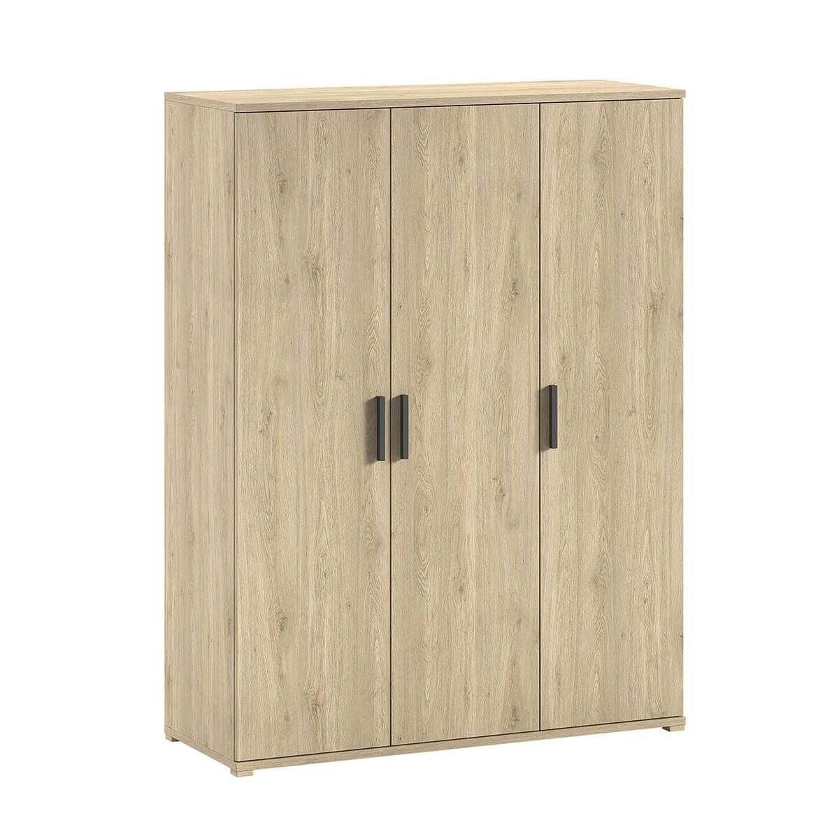 Meuble Tiroirs Portes Armoire 3 Tiroirs Et 2 Portes MOVIAN - 180 X 39,5 X 76 ,2 Cm - Effet Chêne - Meuble De Rangement Salon, Séjour, Entrée Armoire TV Salon Design Moderne