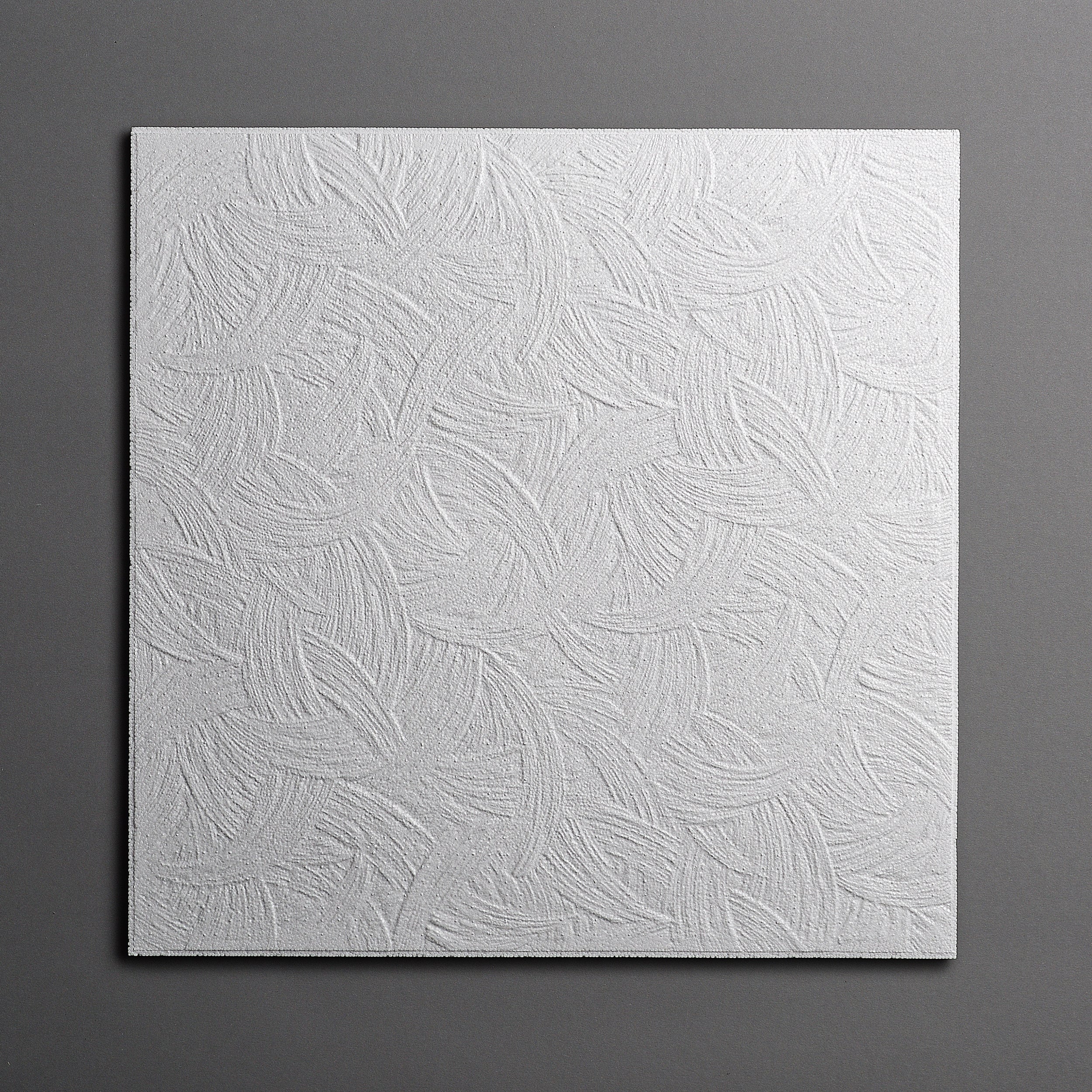 DECOSA Dalle de plafond AP105 (Zagreb) - polystyrène - blanc - effet crépi - 50 x 50 cm - 10 sachets (=20 m2) - 2
