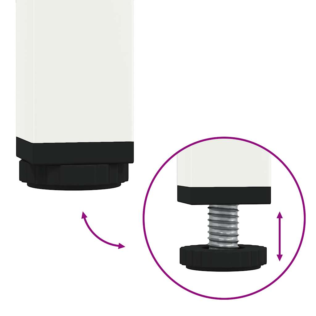 Credenza Bianca 68x39x73,5 cm in Acciaio Laminato a Freddo vidaXL - 8