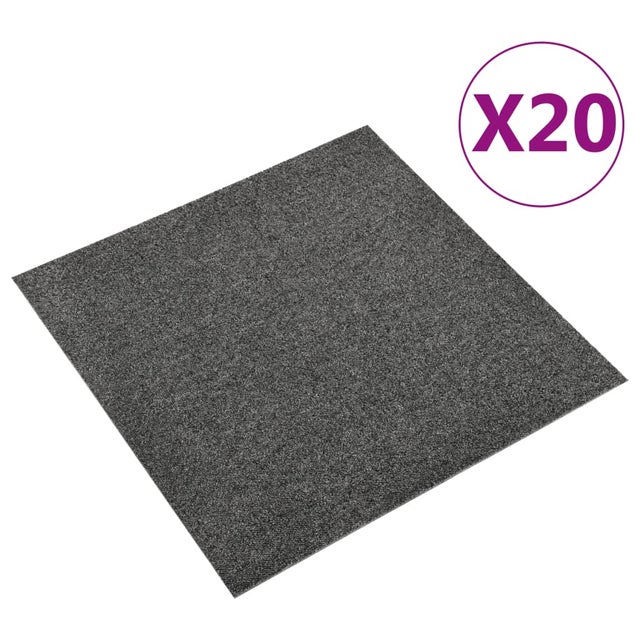Maison Exclusive - Dalles de tapis de sol 20 pcs 5 m² 50x50 cm Anthracite
