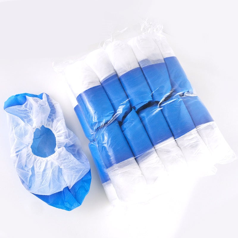 50 pcs Couvre-chaussures jetables imperméables antidérapants à haute résistance - 3