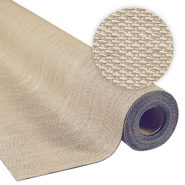 Sol vinyle, sol vinyle en rouleau, tapis de bureau Premium, tapis de pied de lit, lavable, antidérapant et résistant Beige 200X500 cm