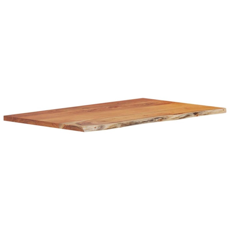 Piano Bagno Rettangolare in Legno Massello di Acacia 90x60x2,5 cm - Design Elegante e Resistente - 3