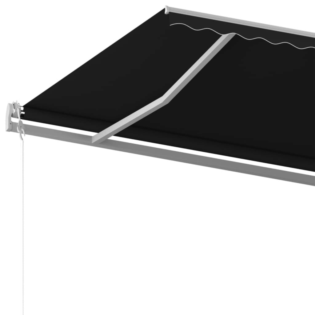 vidaXL Tenda da Sole Retrattile Manuale 500x350 cm Antracite - 5